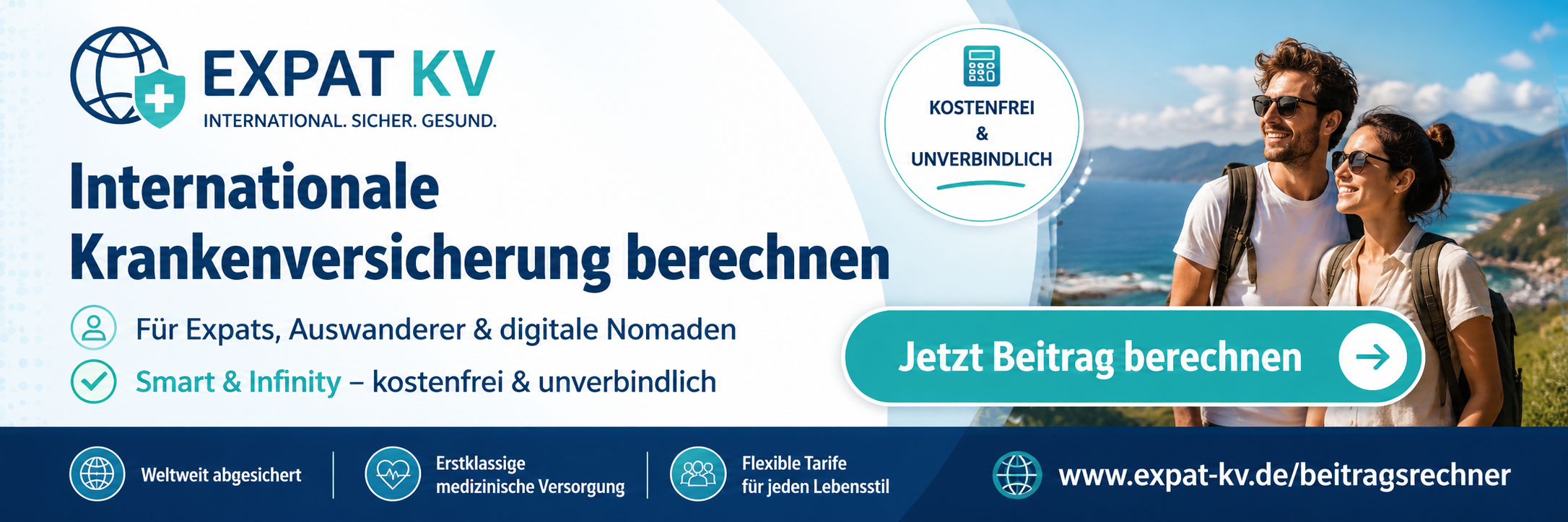 Internationale Krankenversicherung für Expats und Auswanderer berechnen
